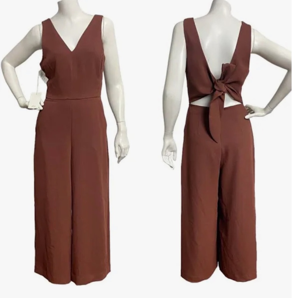 Wilfred Brown Sleeveless Jumpsuit